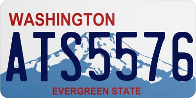 WA license plate ATS5576