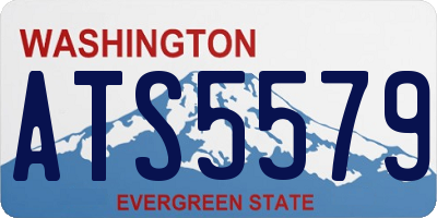 WA license plate ATS5579