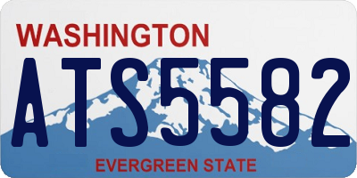 WA license plate ATS5582