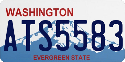 WA license plate ATS5583