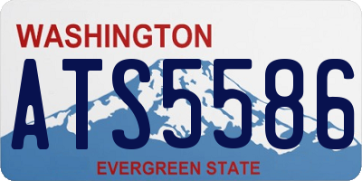 WA license plate ATS5586
