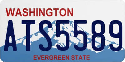 WA license plate ATS5589
