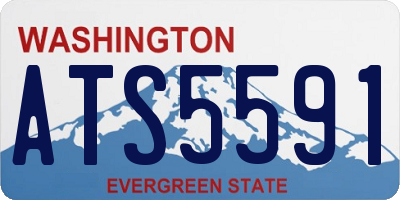 WA license plate ATS5591