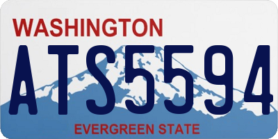 WA license plate ATS5594