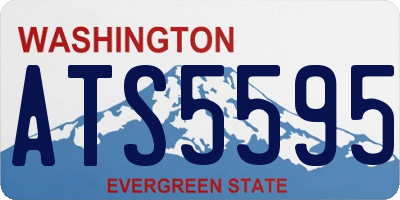 WA license plate ATS5595