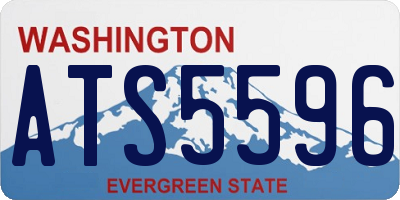 WA license plate ATS5596