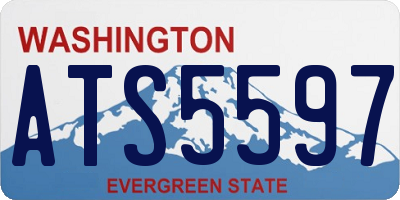 WA license plate ATS5597