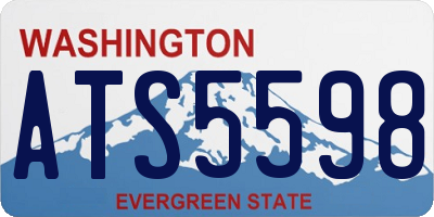 WA license plate ATS5598