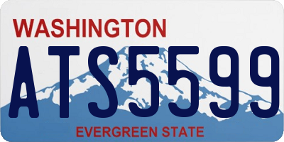 WA license plate ATS5599