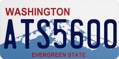 WA license plate ATS5600