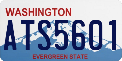 WA license plate ATS5601