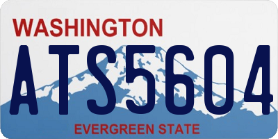 WA license plate ATS5604