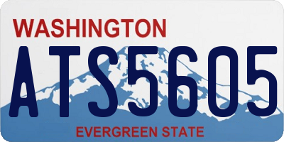 WA license plate ATS5605
