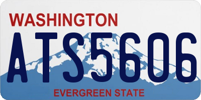 WA license plate ATS5606