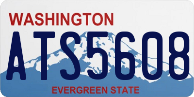 WA license plate ATS5608