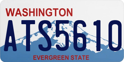 WA license plate ATS5610