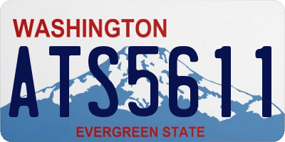 WA license plate ATS5611