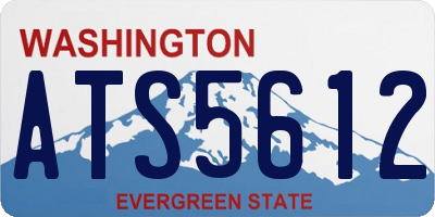 WA license plate ATS5612