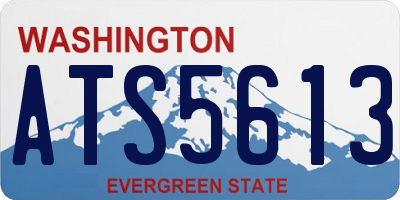 WA license plate ATS5613