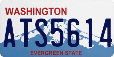 WA license plate ATS5614