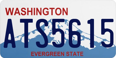 WA license plate ATS5615