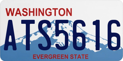 WA license plate ATS5616