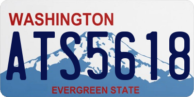 WA license plate ATS5618