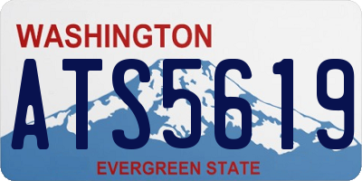 WA license plate ATS5619