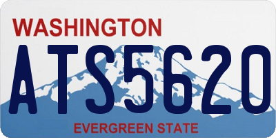 WA license plate ATS5620