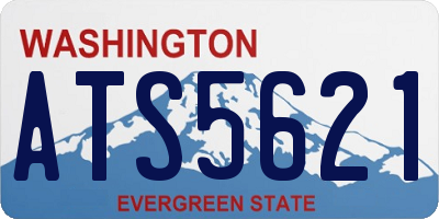 WA license plate ATS5621