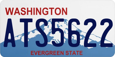 WA license plate ATS5622