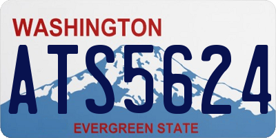 WA license plate ATS5624