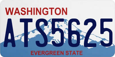 WA license plate ATS5625