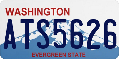 WA license plate ATS5626