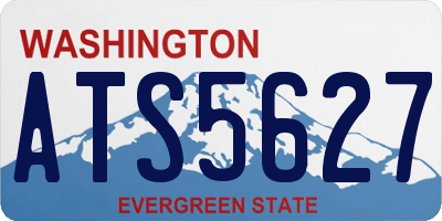 WA license plate ATS5627