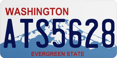 WA license plate ATS5628