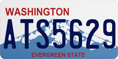 WA license plate ATS5629