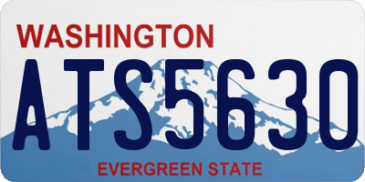 WA license plate ATS5630