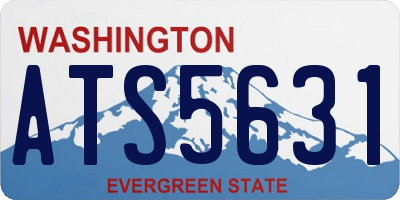 WA license plate ATS5631