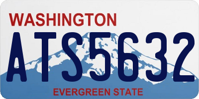 WA license plate ATS5632