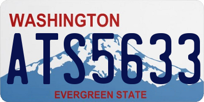 WA license plate ATS5633