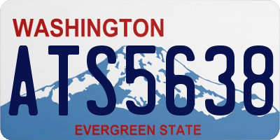 WA license plate ATS5638