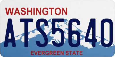 WA license plate ATS5640