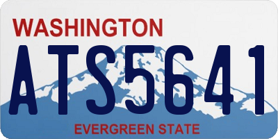 WA license plate ATS5641