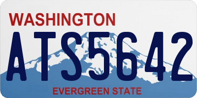 WA license plate ATS5642