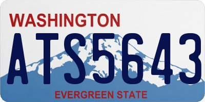 WA license plate ATS5643