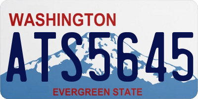 WA license plate ATS5645