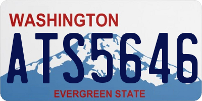 WA license plate ATS5646