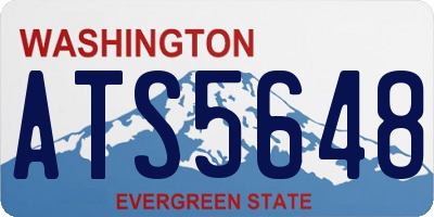 WA license plate ATS5648
