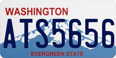 WA license plate ATS5656